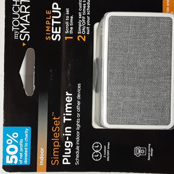 myTouchSmart Indoor Digital 24 Hour 2 Settings Fashion Timer with Cloth Cover - Picture 2 of 8